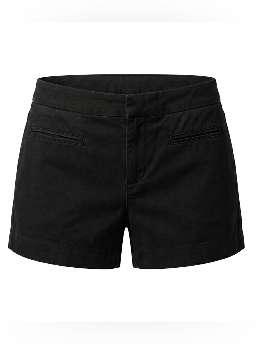 GAP Black Mid-Rise Tailored Women's Preppy Classic Canvas Chino Shorts Size 10